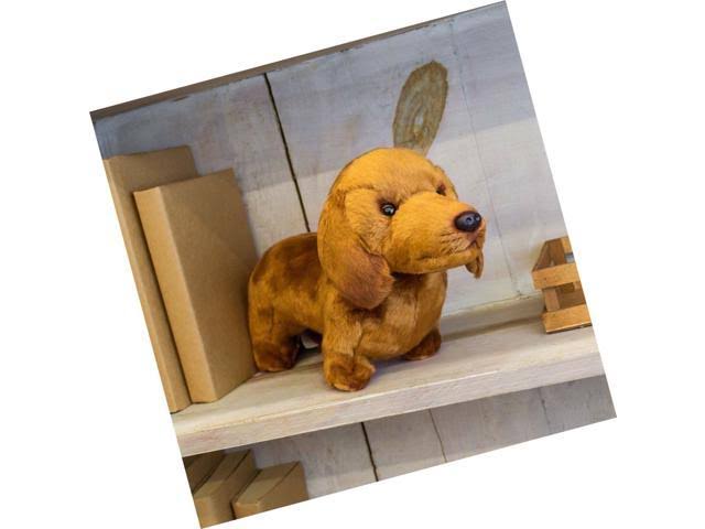 Caramel Brown Dachshund Plush Stuffed Animal Toy Z946238