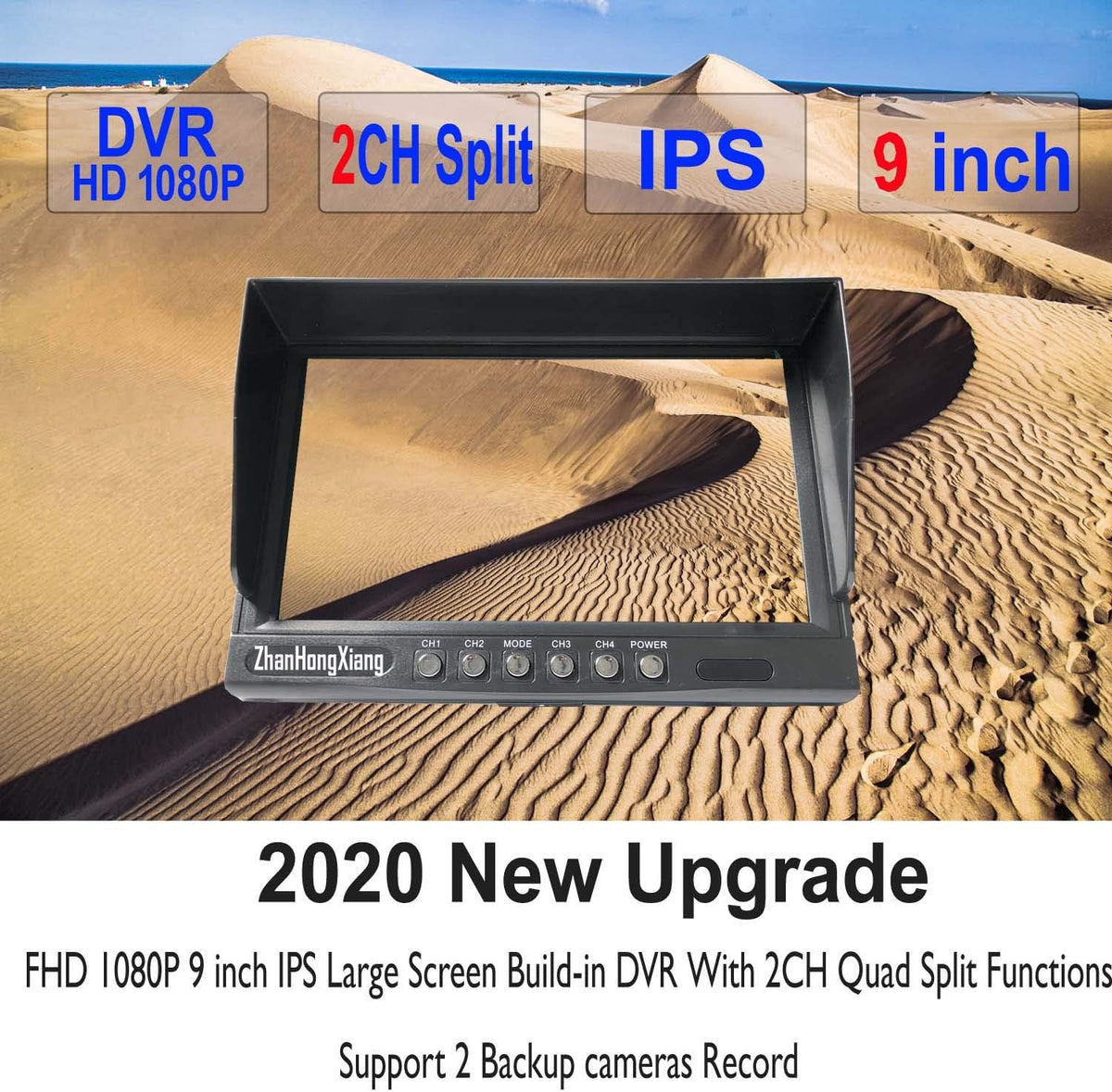 IP69 Waterproof HD 1080P Rear View Camera and 9 IPS Monitor System B15567