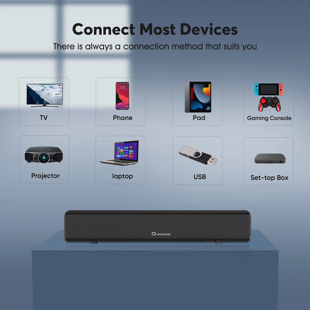 16-Inch 50W Soundbar with Bluetooth 5.0 and Subwoofer C7499