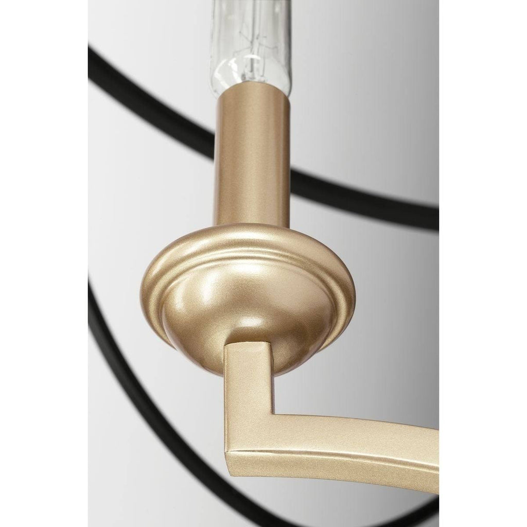 Eight Light Foyer Black E170