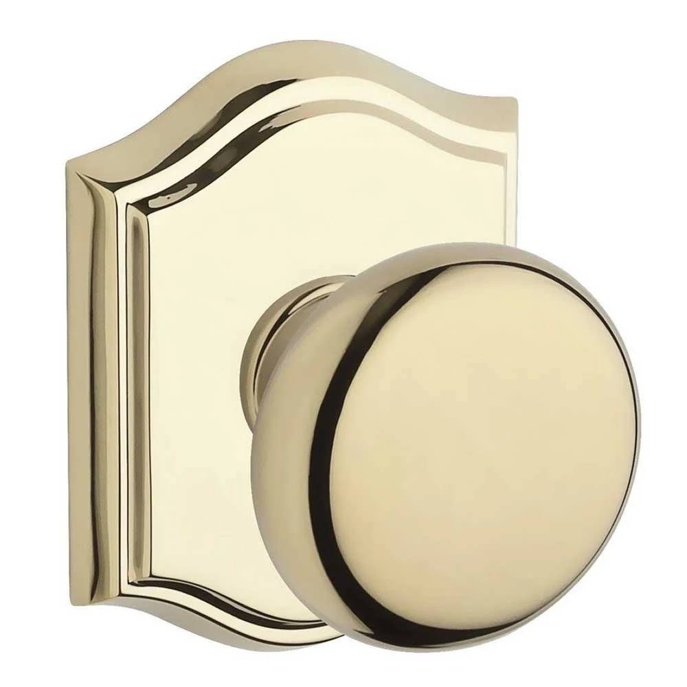 Round Passage Knobset with Traditional Arch Rose W44966