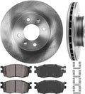 Premium OE Brake Disc Rotors + Ceramic Brake Pads + Hardware T8267