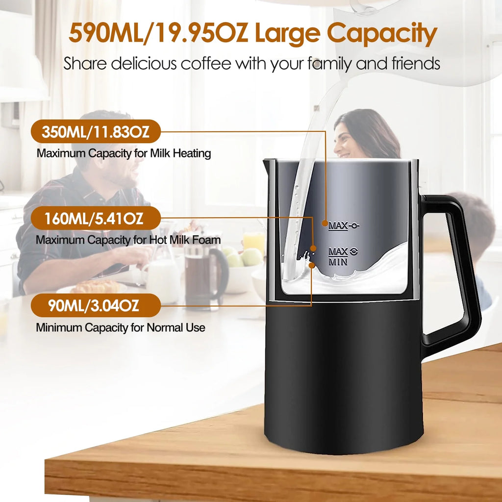 4 in1 Stainless Steel Electric Milk Frother O4893