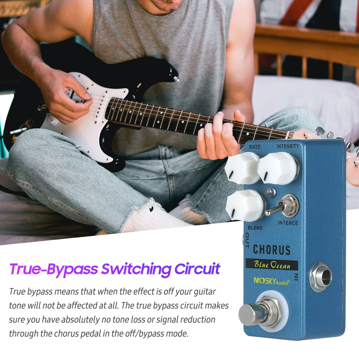 Blue Ocean Chorus Guitar Effect Pedal K120585