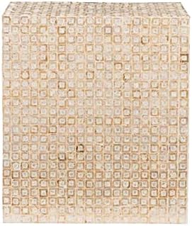 Ivory Square Accent Table V71166