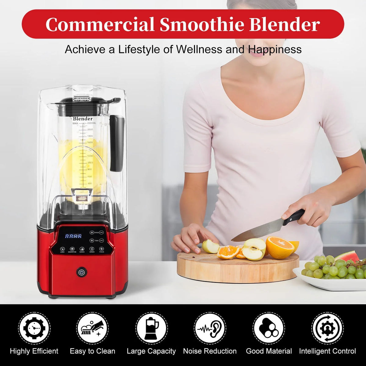 2.2L Quiet Countertop Blender O1729