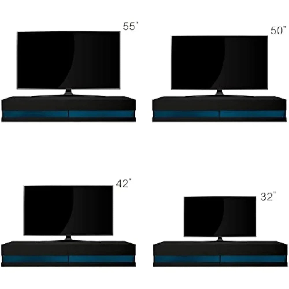 71-Inch Mounted Floating TV Stand Wall Cabinet Fits TVs Up to 80 Inches Z455