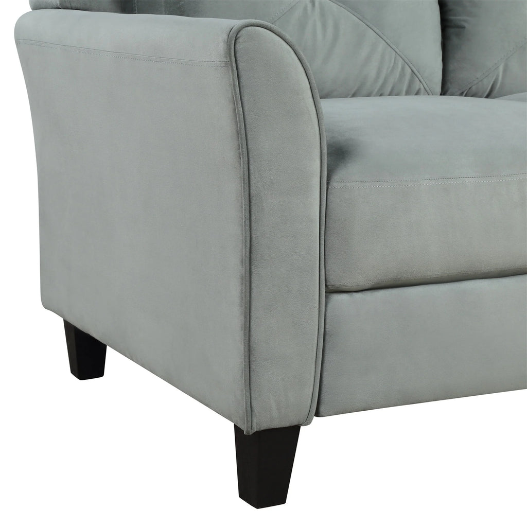 Gray Button Tufted Sofa Set (Set of 3) K29094