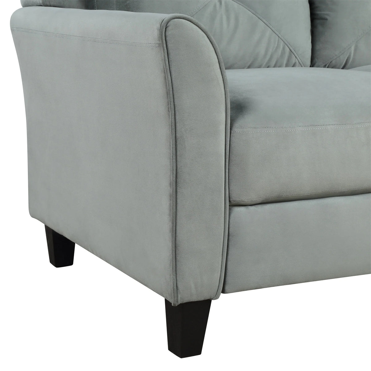 Gray Button Tufted Sofa Set (Set of 3) K29094