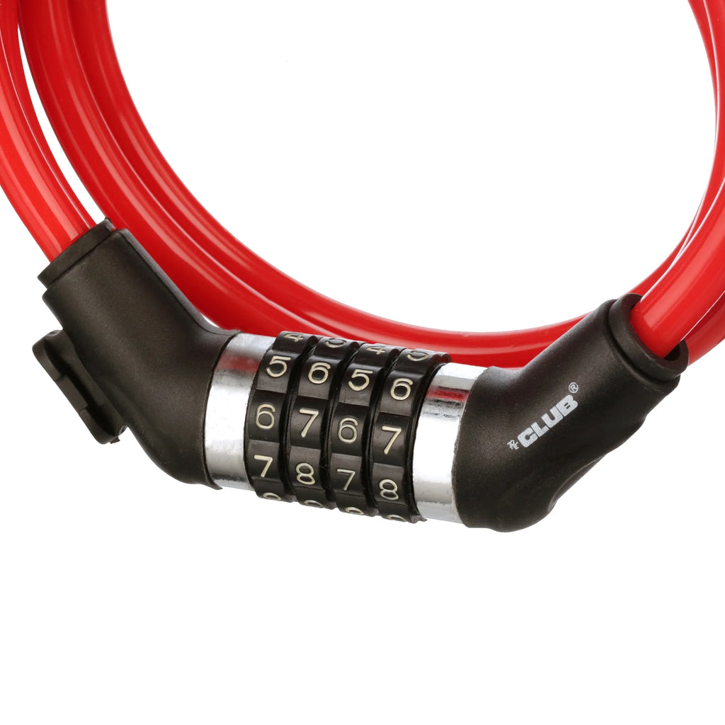 Red 6 Foot Resettable Cable Lock M587