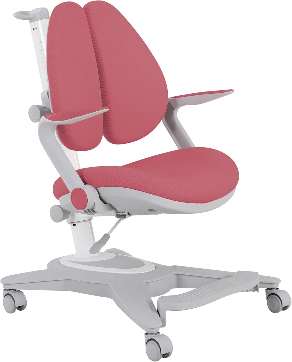 Ergonomic Kids Desk Chair, Adjustable Height and Seat Depth, Pink+White W542006