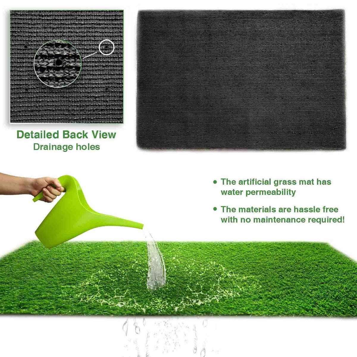 6.5'x10' Artificial Grass Synthetic Turf Indoor/Outdoor Area Rug K441423