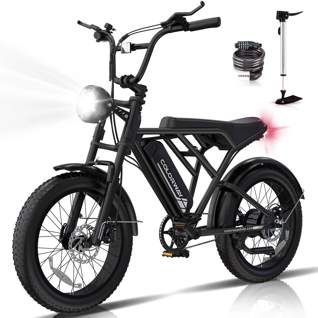 750W Electric Bike 20X4.0 Fat Tire 48V 15Ah Battery Q8754