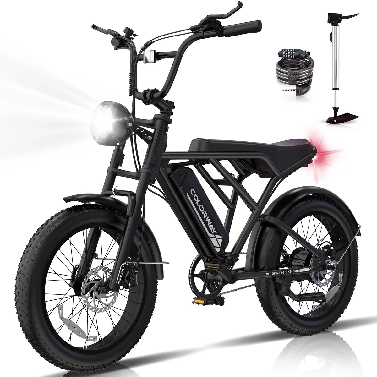 750W Electric Bike 20X4.0 Fat Tire 48V 15Ah Battery Q8754