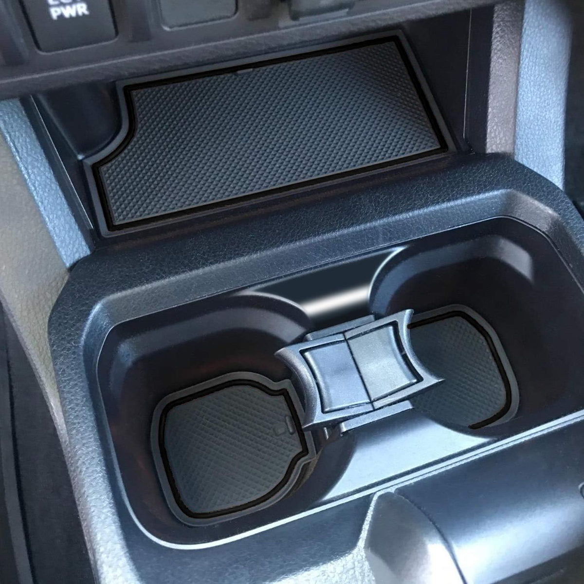 Red Trim Non-Slip Cup Holder Console Door Pocket Inserts Mats G96872