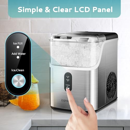 Countertop Nugget Ice Maker with Ice Scoop & Basket C121