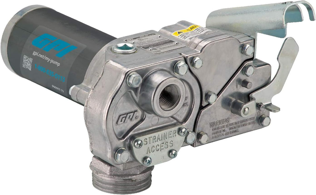 Fuel Transfer Pump with Automatic Shut-Off Nozzle, 15 GPM, 12' Hose L891608