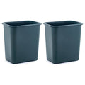 7 Gallon Space Saving Trash Wastebasket, Black (Pack of 12) Z8657