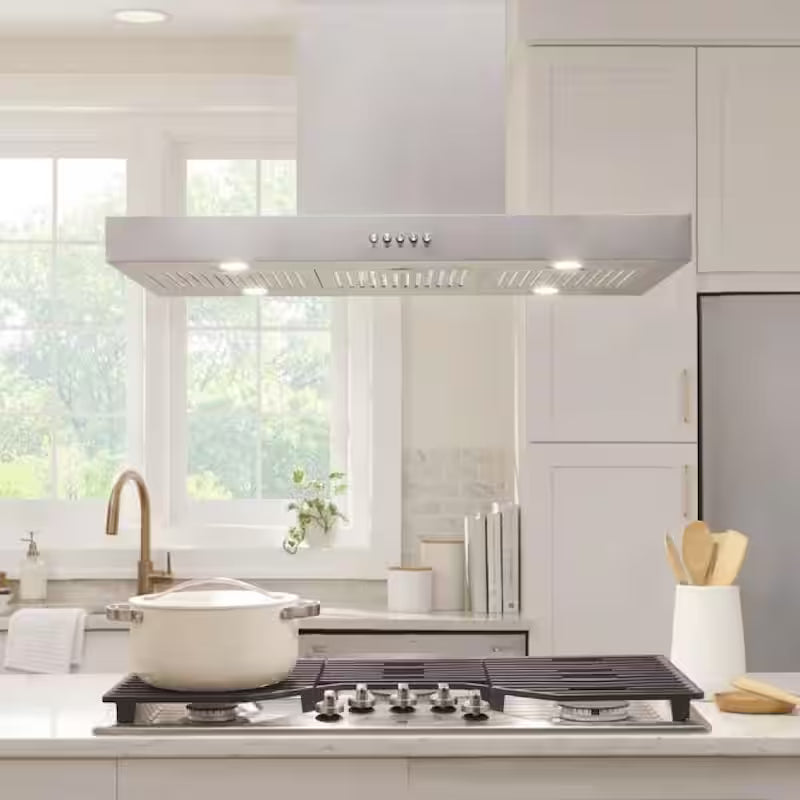 36 in. 350CFM Convertible Stainless Steel Range Hood with LED Lighting V4189