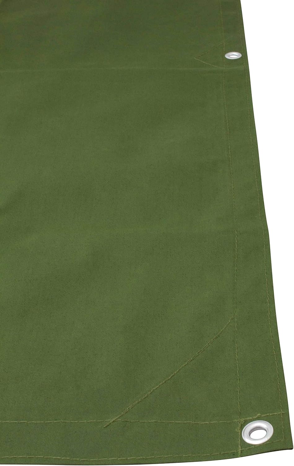 Green Canvas Tarp 12oz Heavy Duty Water Resistant 10' x 16' Pack of 2 T289062
