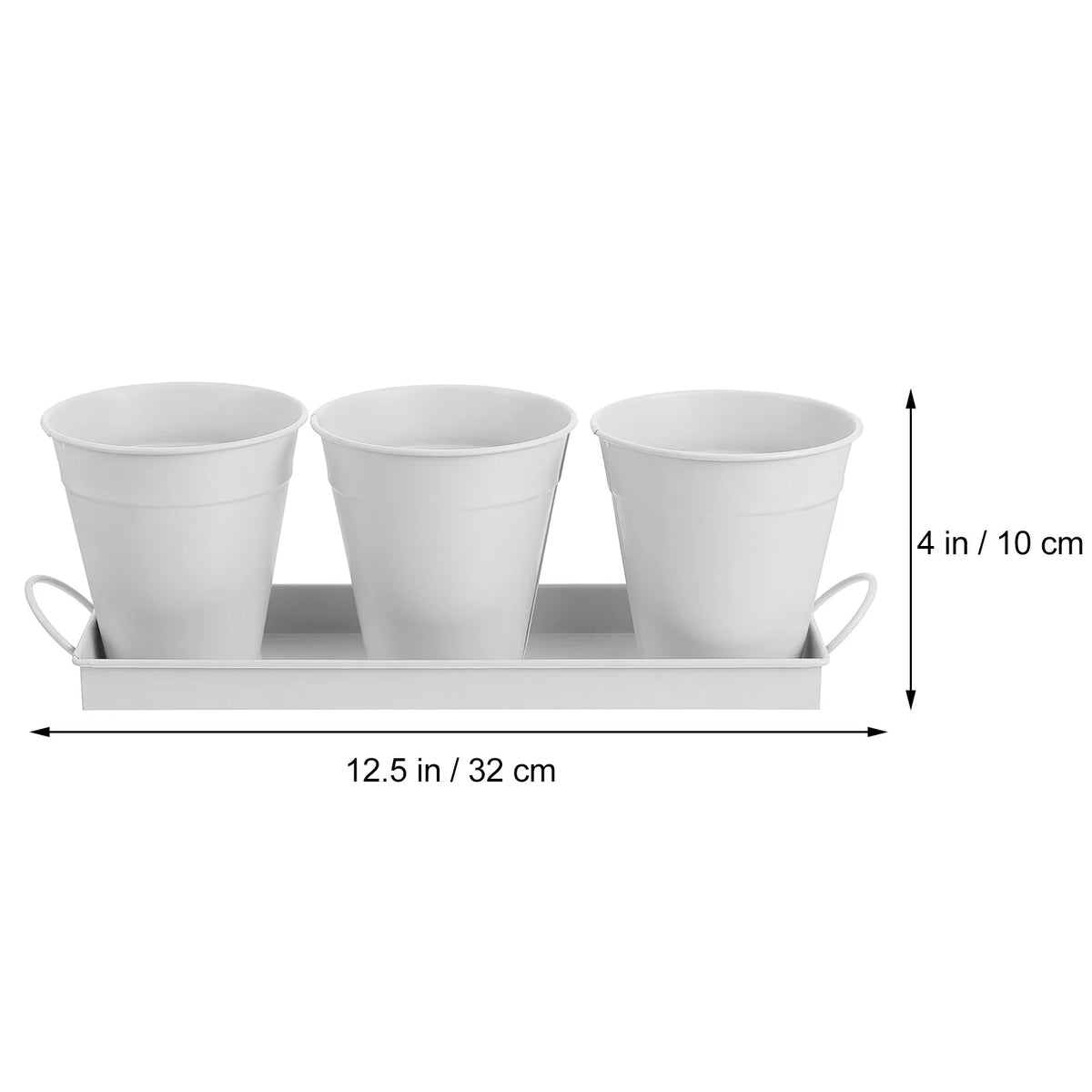 9 pcs Garden Flower Pot with 1pc Tray W970