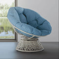 360 Swivel Papasan Chair with Fabric Cushion K993