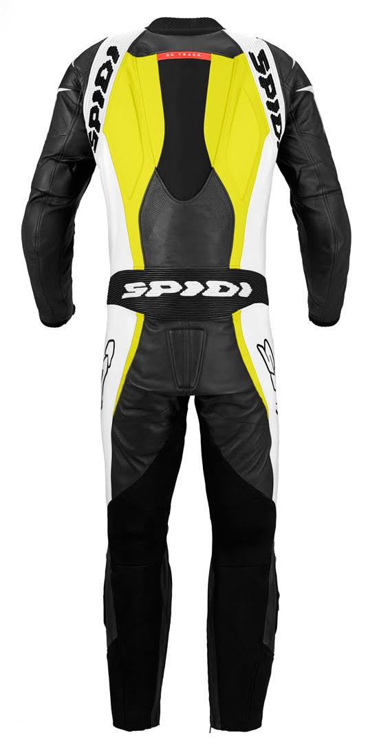 Black-Fluo Yellow Leather Suit Y651