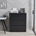 Black 3 Drawer File Cabinet Z25903