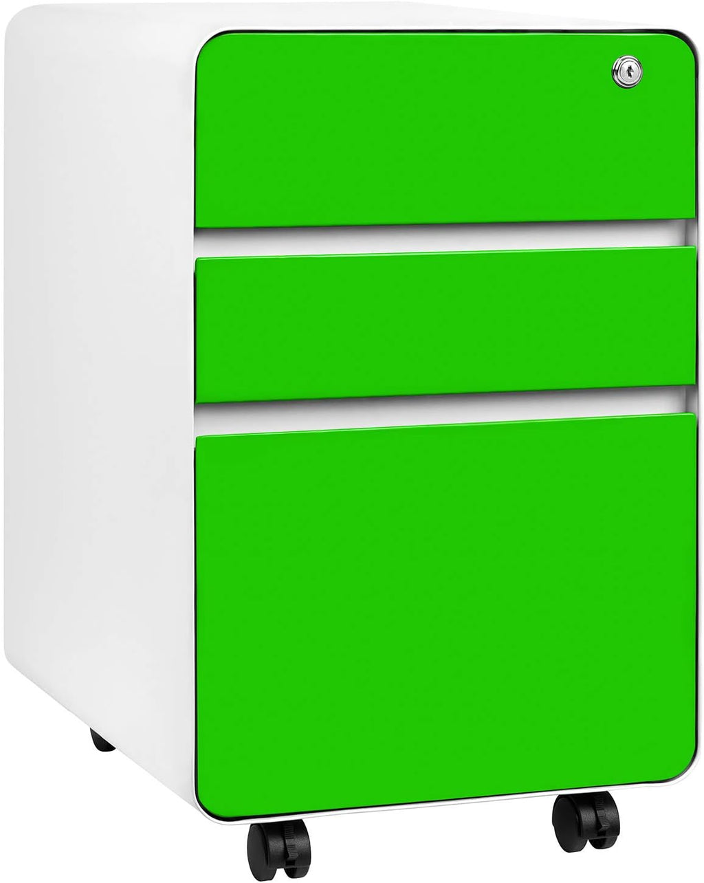 Black 3-Drawer Mobile File Cabinet Q946398