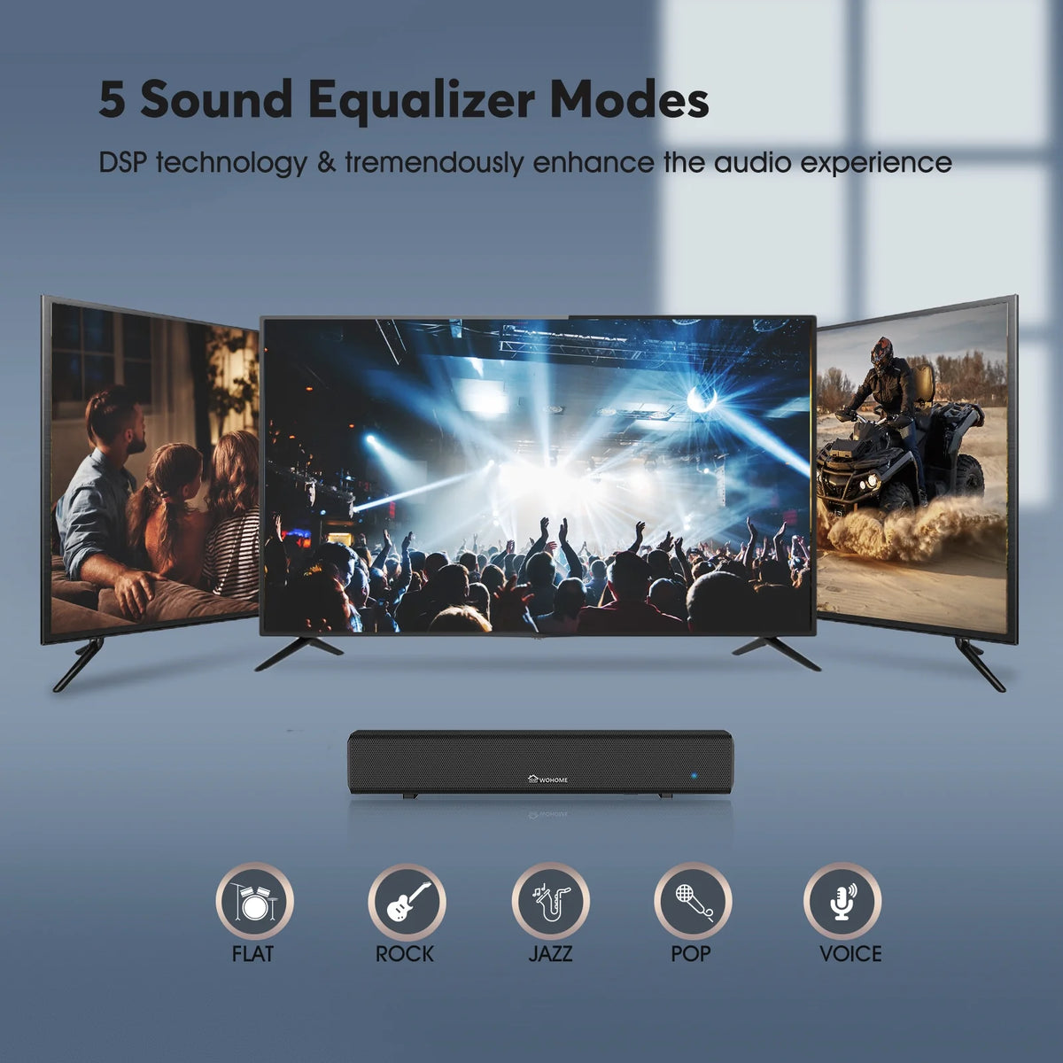 16-Inch 50W Soundbar with Bluetooth 5.0 and Subwoofer C7499