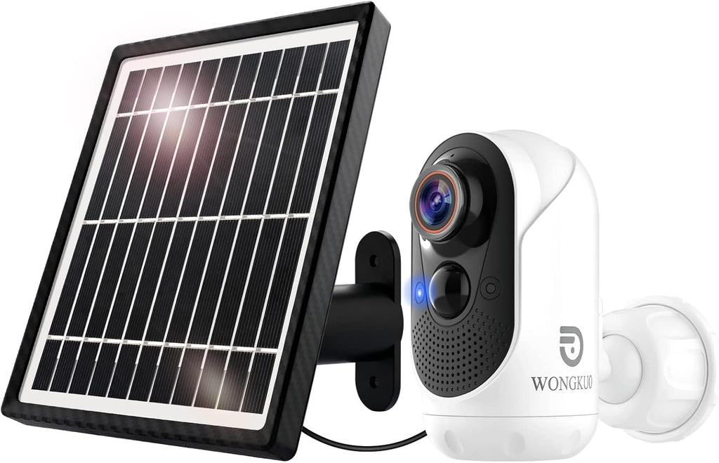 Wireless Solar Security Camera with Night Vision Motion Sensor 2-Way Talk Waterproof H11645