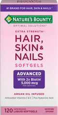 Advanced Hair, Skin and Nail Biotin & Vitamins A, C, & E Softgels, 120 Ct I67895