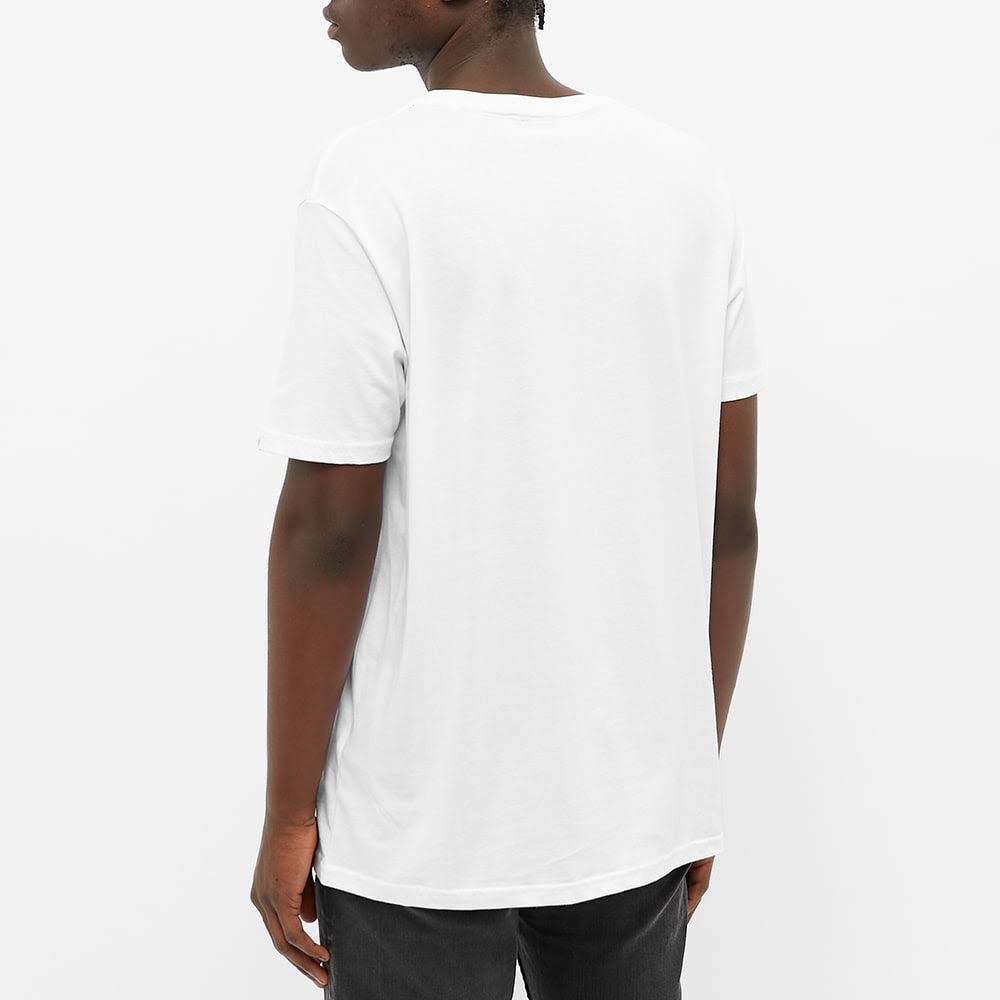 White & Blue Reflective Cotton Tee L8143