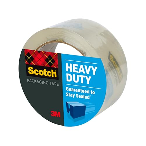 Clear Heavy Duty Packaging Tape, 1.88" x 65.6 yd, 3" Core, 1 Roll (Pack of 2) L3188