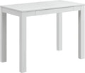 White Parsons Desk with Drawer S96231