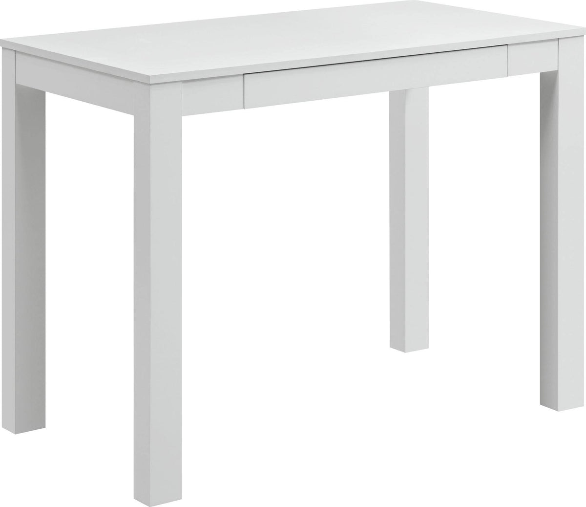 White Parsons Desk with Drawer S96231