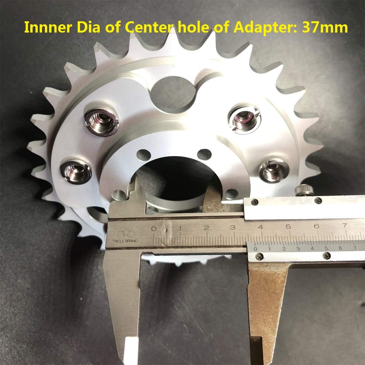 Disc Brake Rotor Adapter and 28T Sprocket for Gas Motorized Bicycle Pack of 2 E761