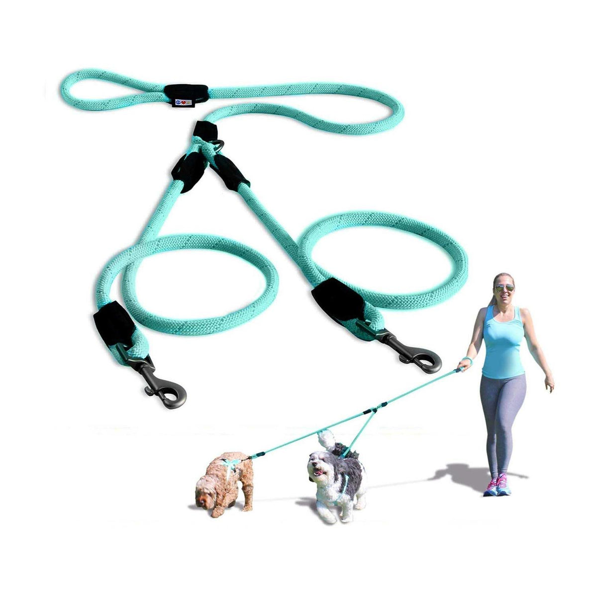 2 Reflective Rope Dog Leash R355354