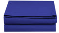 Set of 2 King Size Royal Blue Flat Sheet K322376