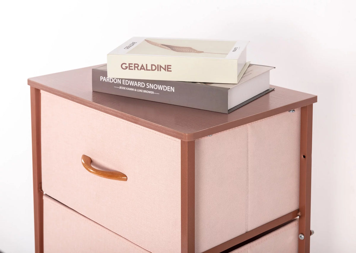 Pink 5 Drawer Dresser Q699