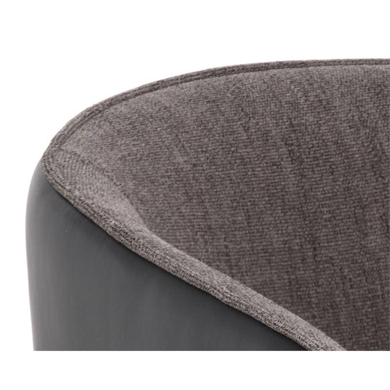 Sparrow Grey / Napa Black Dining Armchair A37009