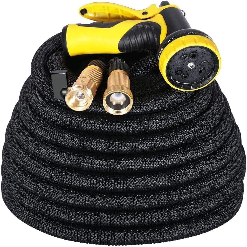 25ft - 150ft Expandable Garden Hose with Brass Connectors W854