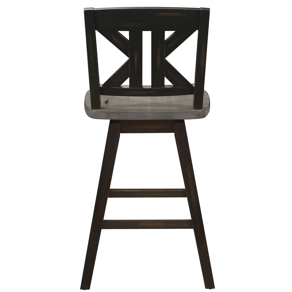 Black Sand-Through Swivel Counter Stool Z839350