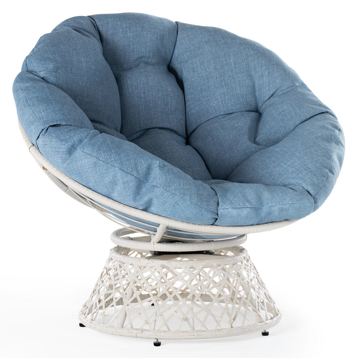 360 Swivel Papasan Chair with Fabric Cushion K993