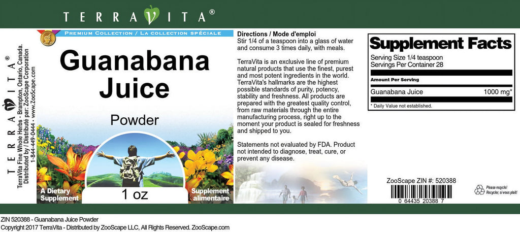 Guanabana Juice Powder 1 oz N49113