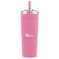 24oz Vacuum Insulated Stainless Steel Tumbler with Straw 2 Pack Q1809