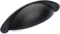 Black Flat Shaker Style Cabinet Pull, 25-Pack U426