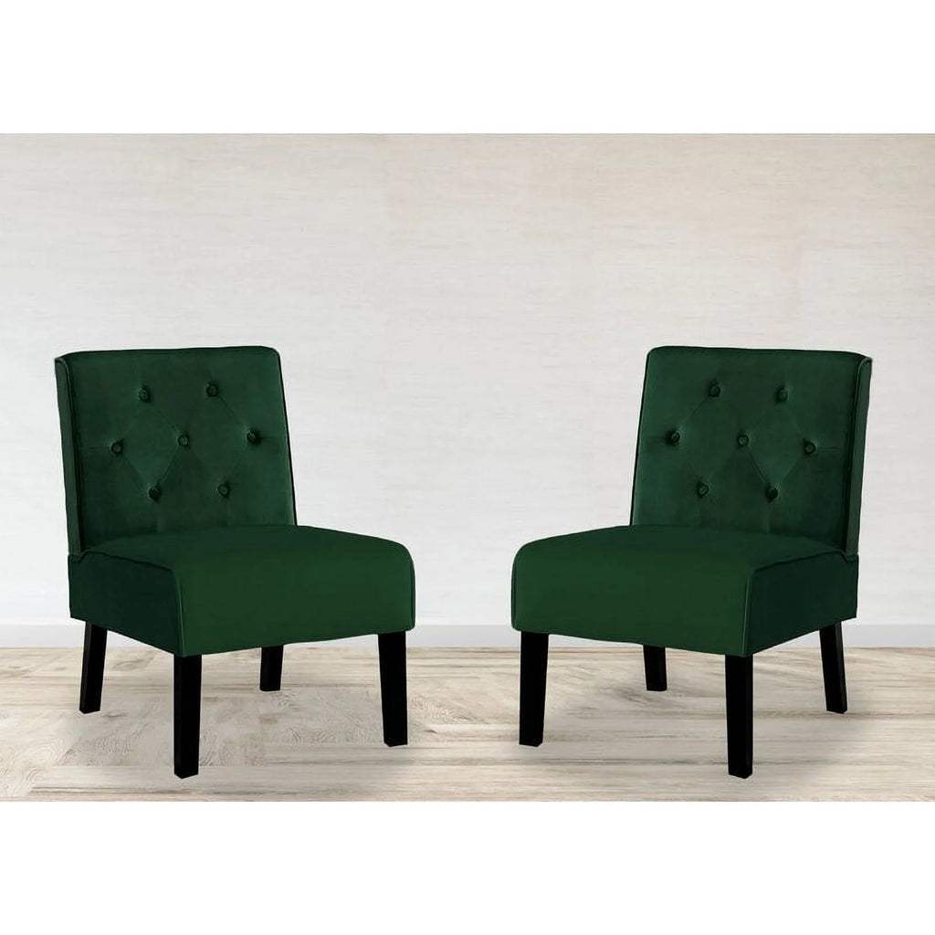21'' Wide Tufted Velvet Slipper Chair Set of 2 A594093