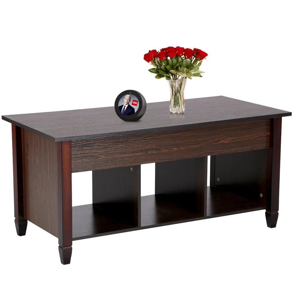 Modern Lift Top Coffee Table with 3 Storage Compartments C704905