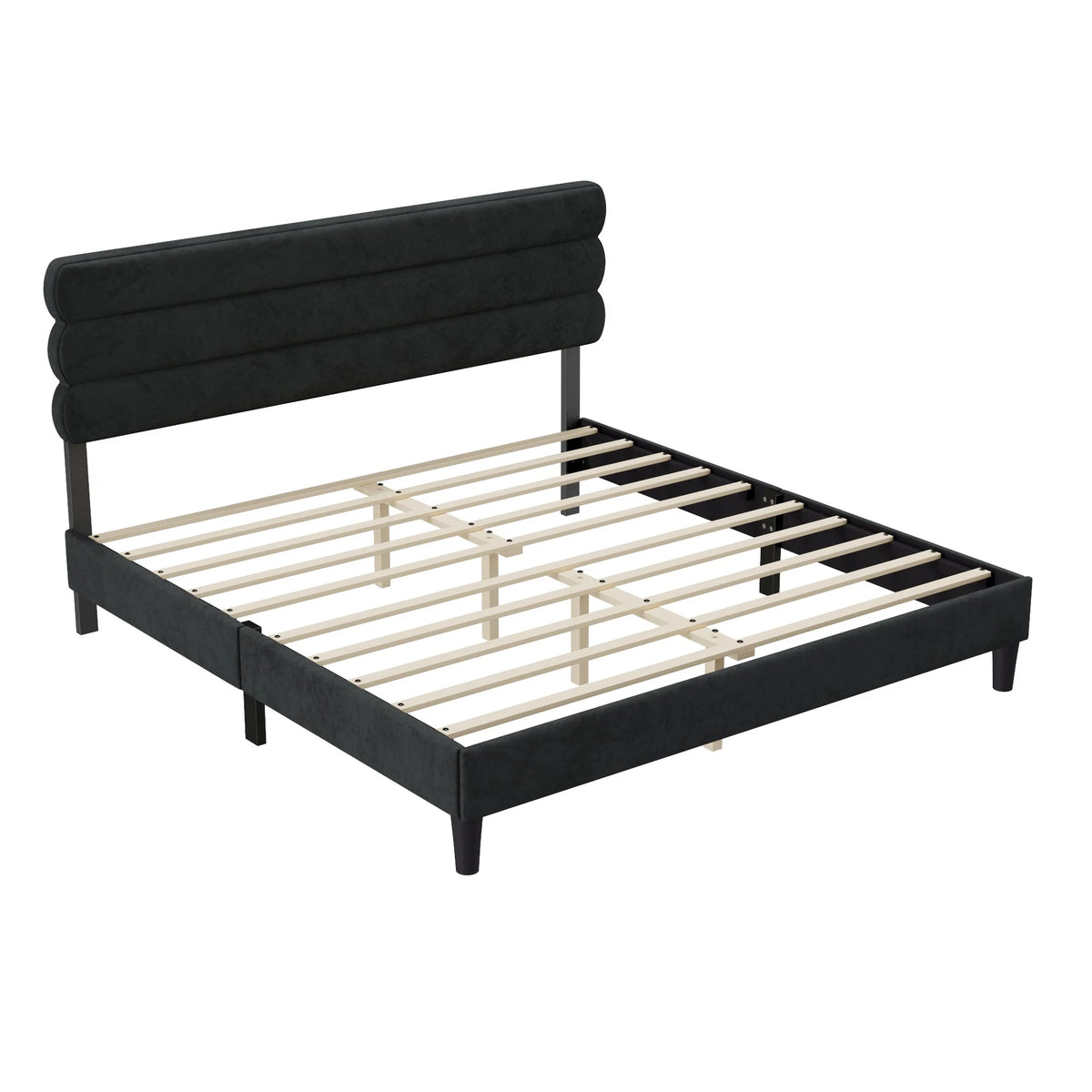 King Size Dark Gray Bed Frame U656458